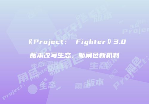 《Project： Fighter》3.0版本改写生态，新角色新机制