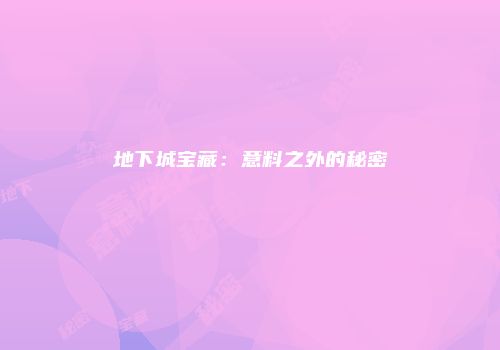 地下城宝藏：意料之外的秘密