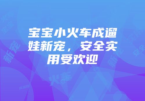 宝宝小火车成遛娃新宠，安全实用受欢迎